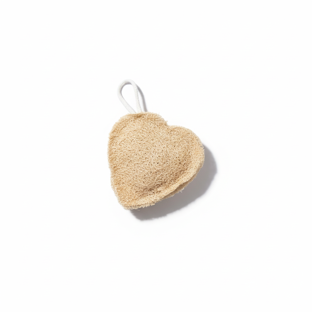 Natural Loofah on a clean white background